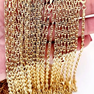 18K Gold Anchor Chains