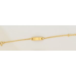 Fine Rope Baby ID Bracelet – 18K Gold