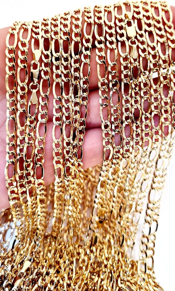 18K Gold Figaro Chains