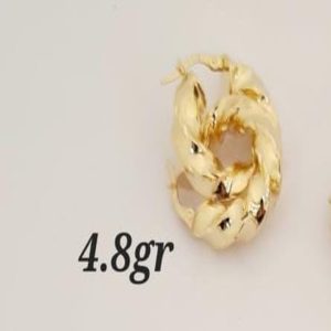 Mini Twisted Hoops – 18K Gold