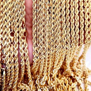 18K Gold Rope Chains – 6.5g - 45CM