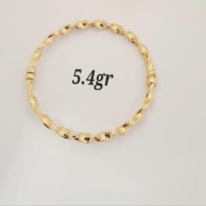 Twist Elegance Bracelet – 18K Gold